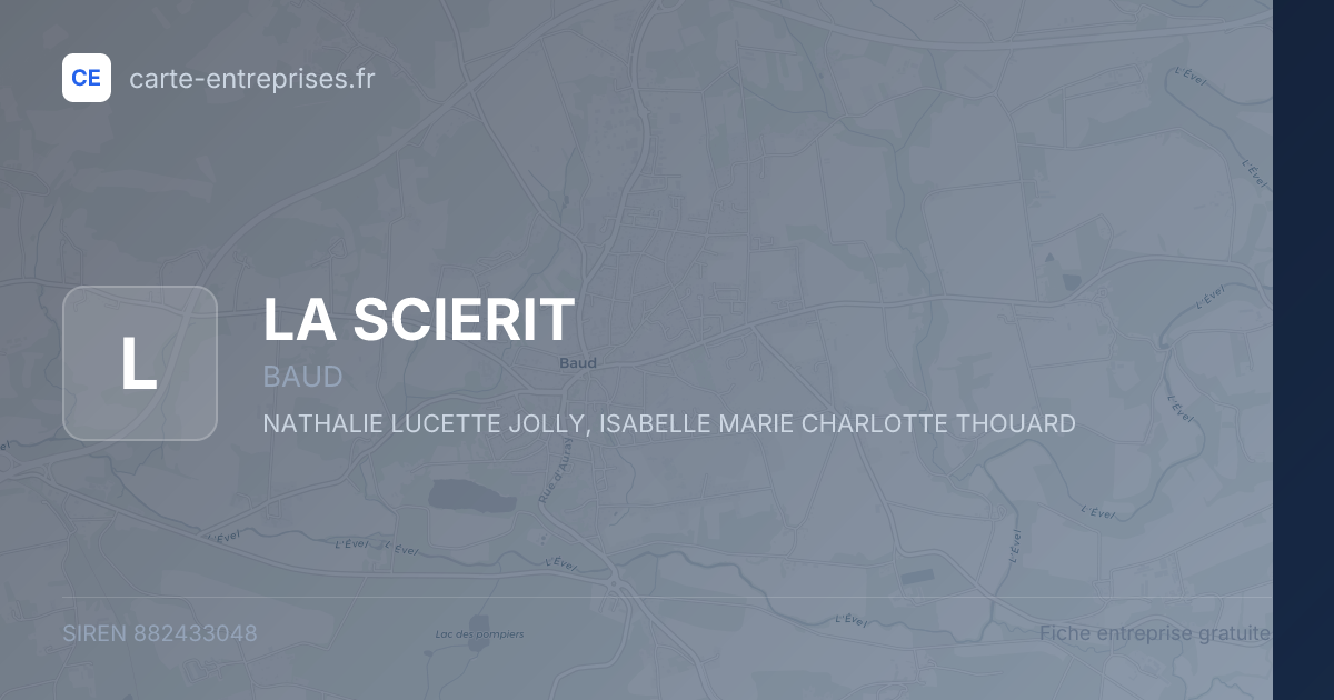LA SCIERIT — 882433048 — fiche entreprise