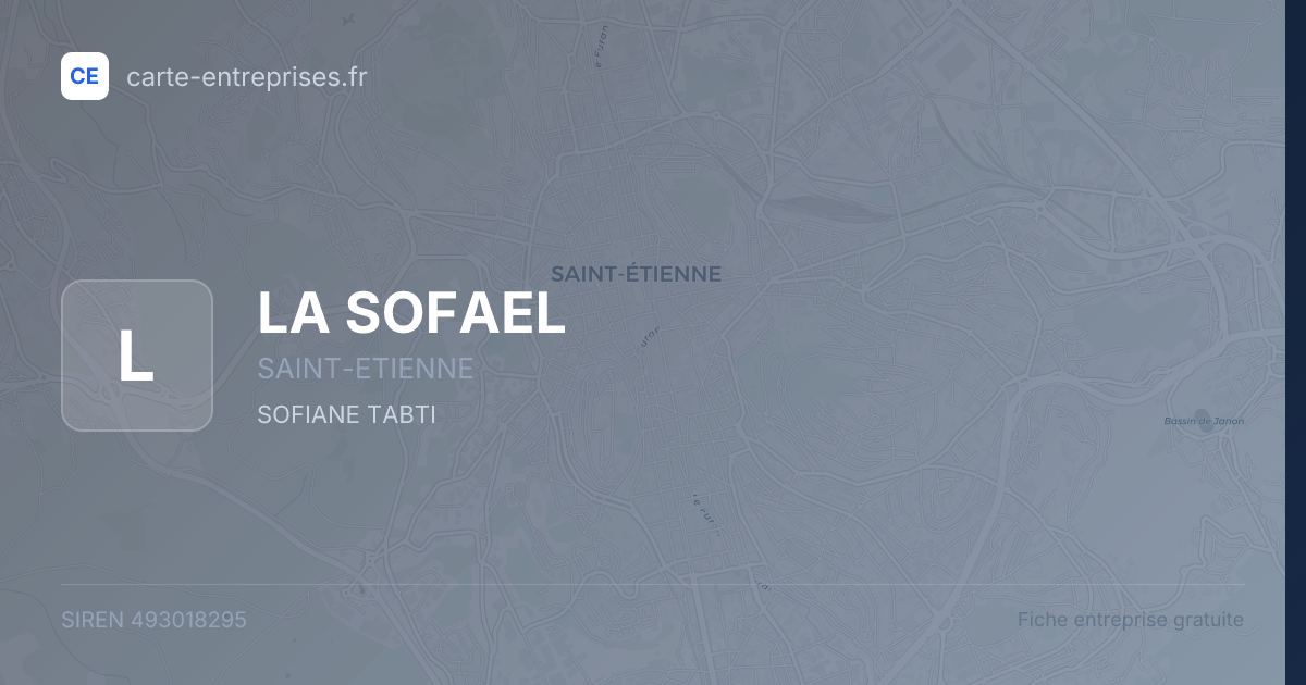 LA SOFAEL — 493018295 — fiche entreprise