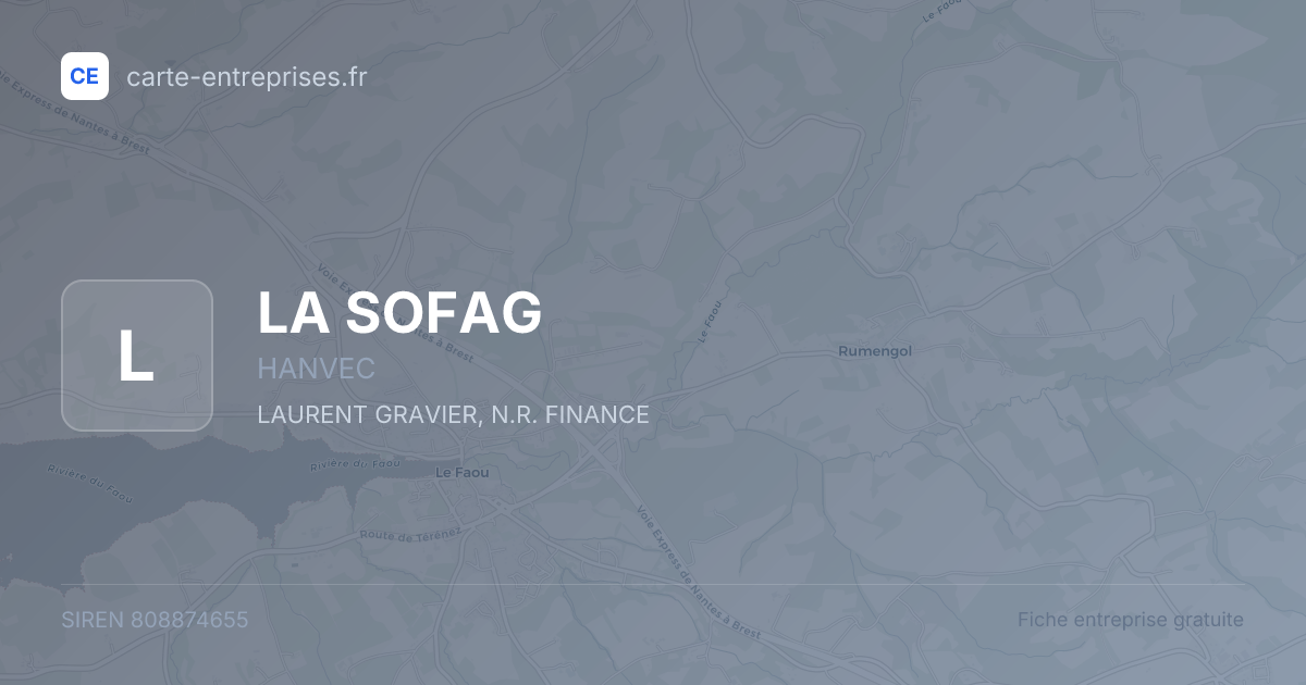 LA SOFAG — 808874655 — fiche entreprise