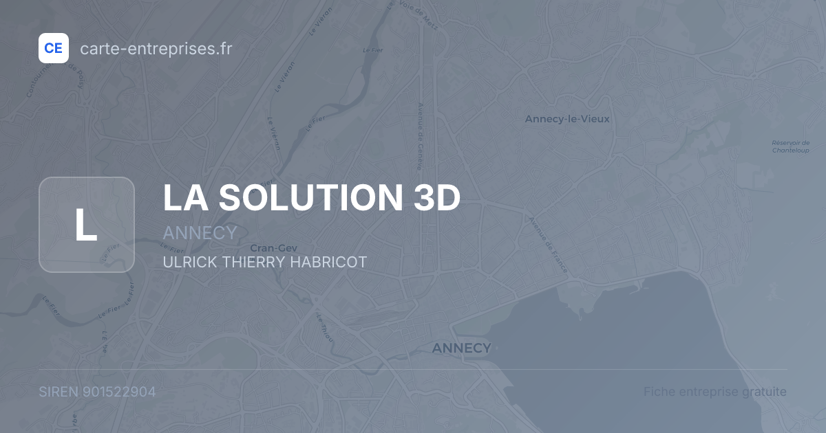 LA SOLUTION 3D — 901522904 — fiche entreprise