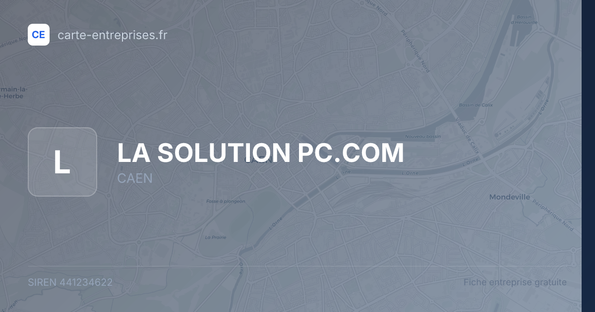 LA SOLUTION PC.COM — 441234622 — fiche entreprise
