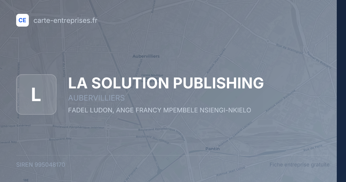 LA SOLUTION PUBLISHING — 995048170 — fiche entreprise