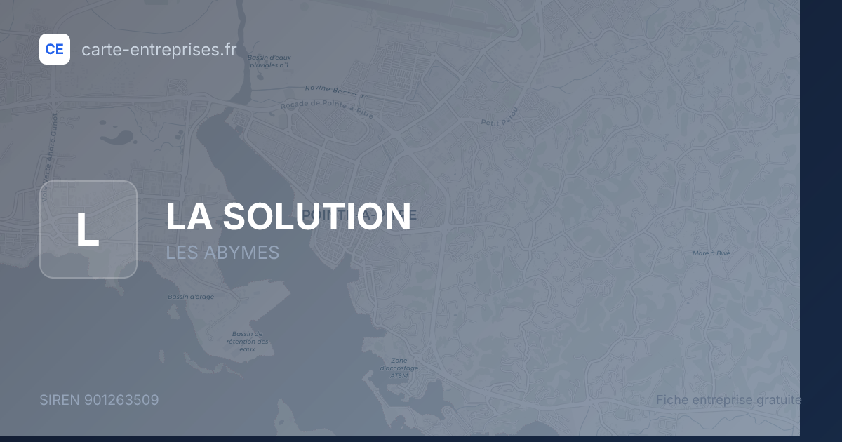 LA SOLUTION — 901263509 — fiche entreprise