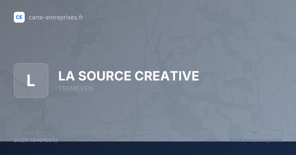 LA SOURCE CREATIVE — 494040942 — fiche entreprise