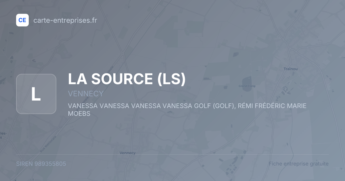 LA SOURCE (LS) — 989355805 — fiche entreprise