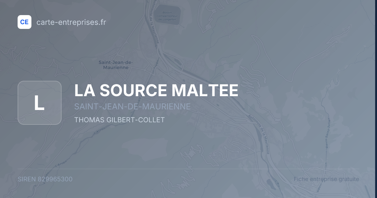 LA SOURCE MALTEE — 829965300 — fiche entreprise