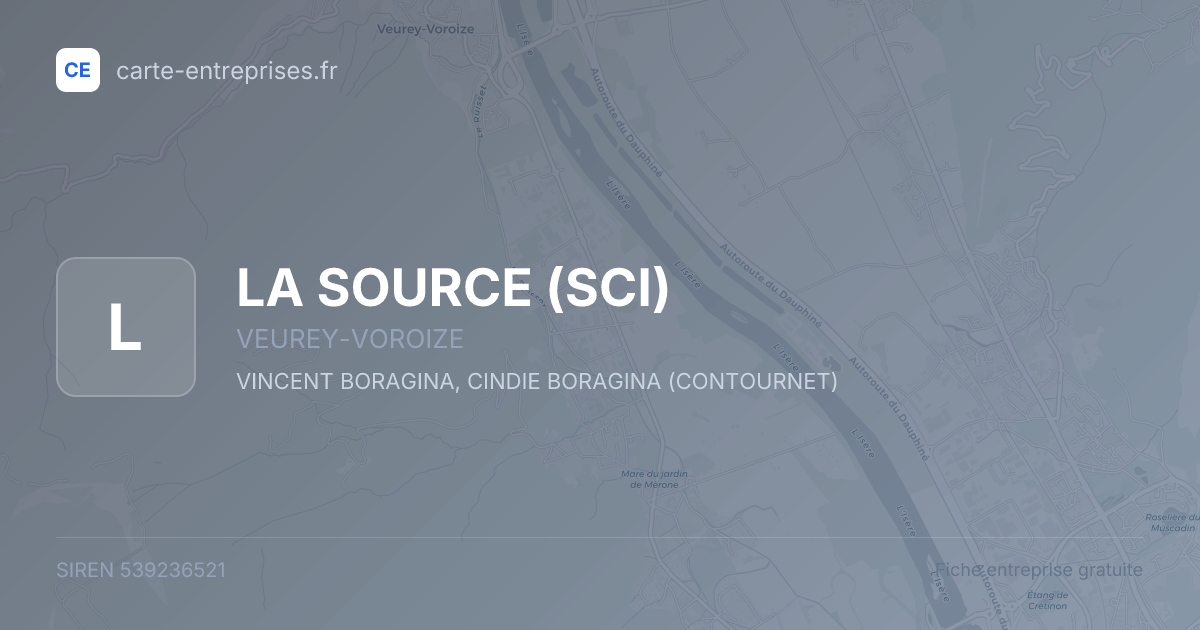 LA SOURCE (SCI) — 539236521 — fiche entreprise