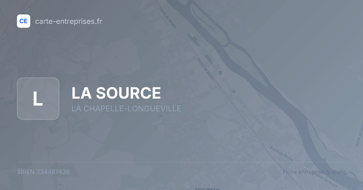 LA SOURCE — 334487436 — fiche entreprise