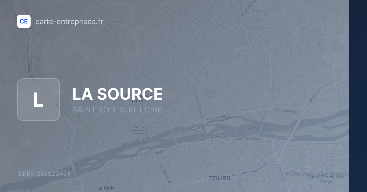 LA SOURCE — 352823454 — fiche entreprise