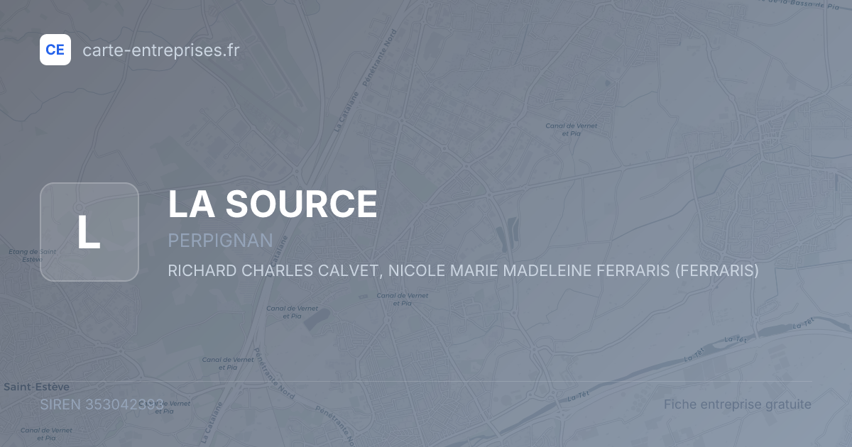 LA SOURCE — 353042393 — fiche entreprise