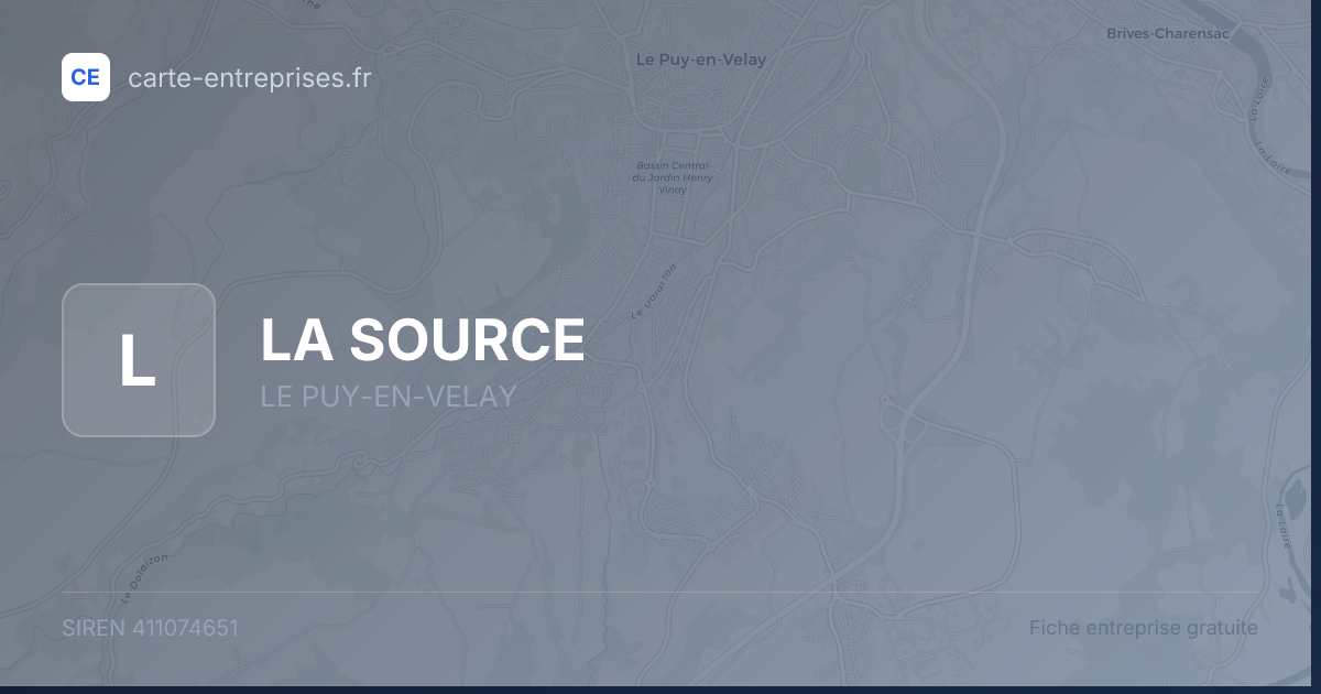 LA SOURCE — 411074651 — fiche entreprise