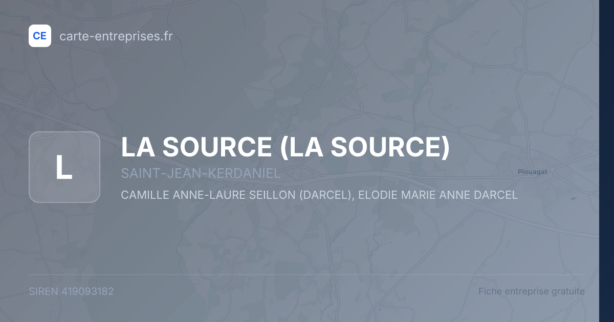 LA SOURCE — 419093182 — fiche entreprise