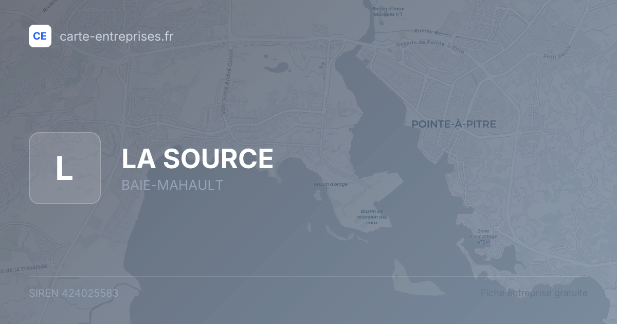 LA SOURCE — 424025583 — fiche entreprise