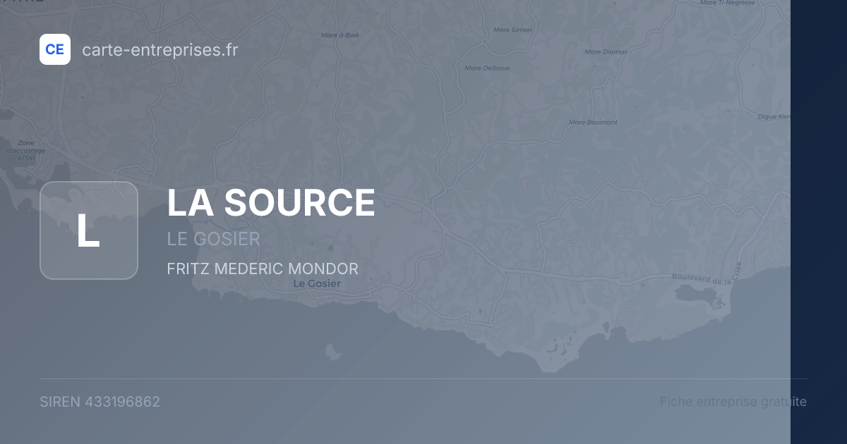 LA SOURCE — 433196862 — fiche entreprise