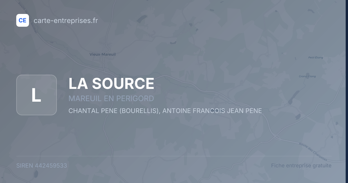 LA SOURCE — 442459533 — fiche entreprise