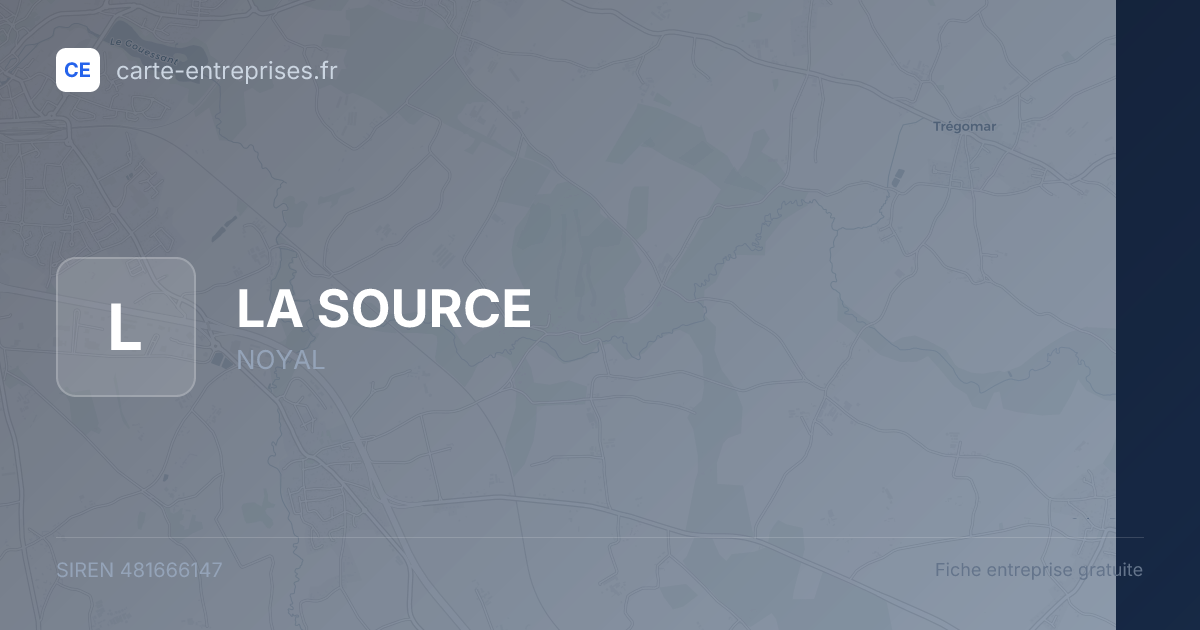 LA SOURCE — 481666147 — fiche entreprise