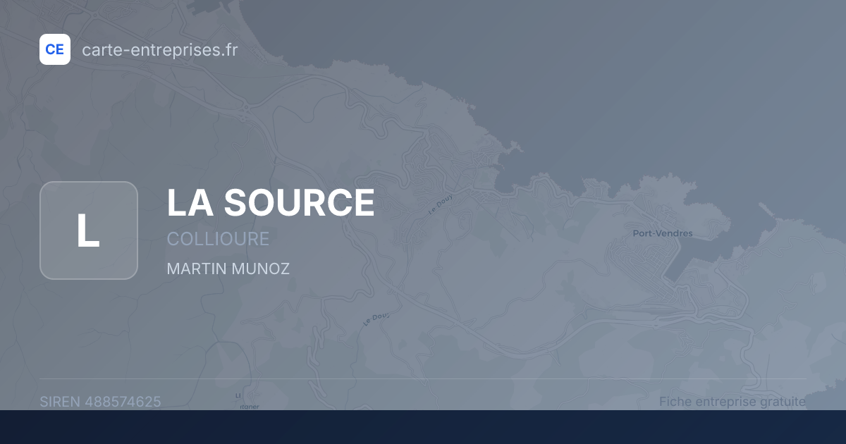 LA SOURCE — 488574625 — fiche entreprise