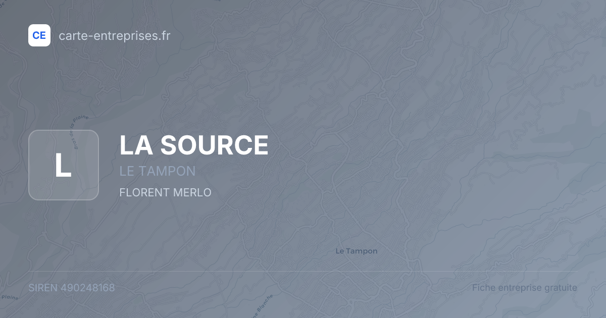 LA SOURCE — 490248168 — fiche entreprise