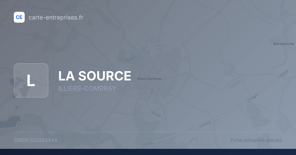 LA SOURCE — 503263444 — fiche entreprise