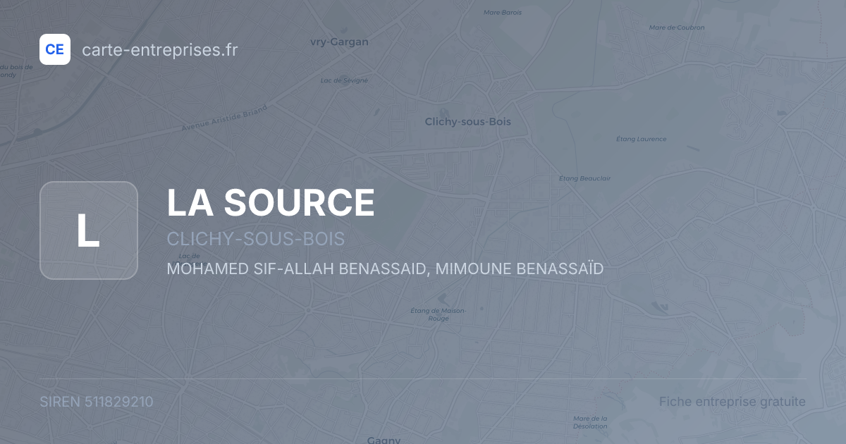 LA SOURCE — 511829210 — fiche entreprise