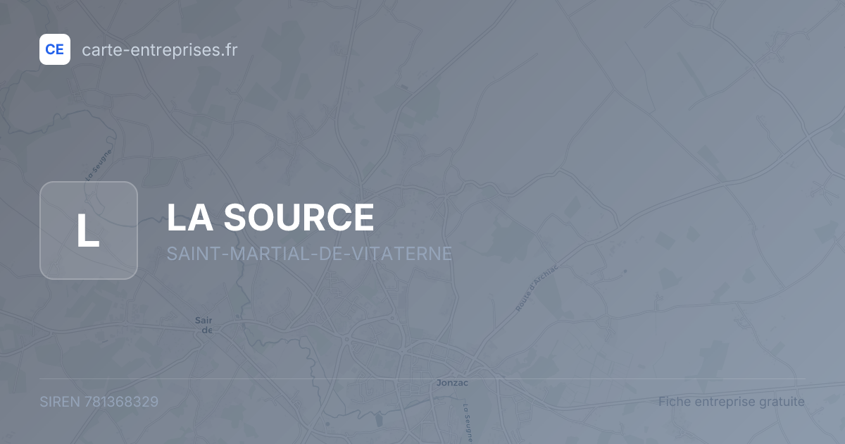 LA SOURCE — 781368329 — fiche entreprise