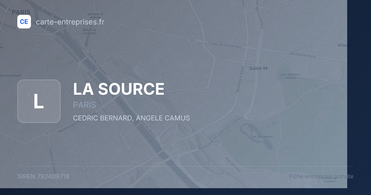 LA SOURCE — 792408718 — fiche entreprise