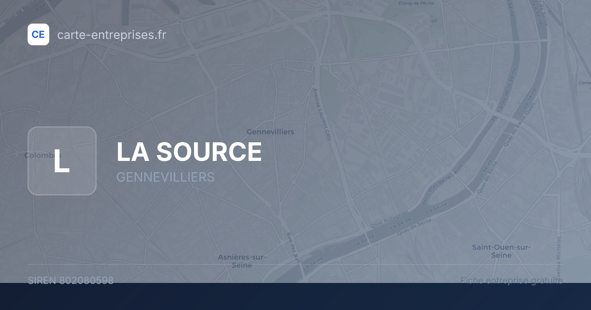 LA SOURCE — 802080598 — fiche entreprise