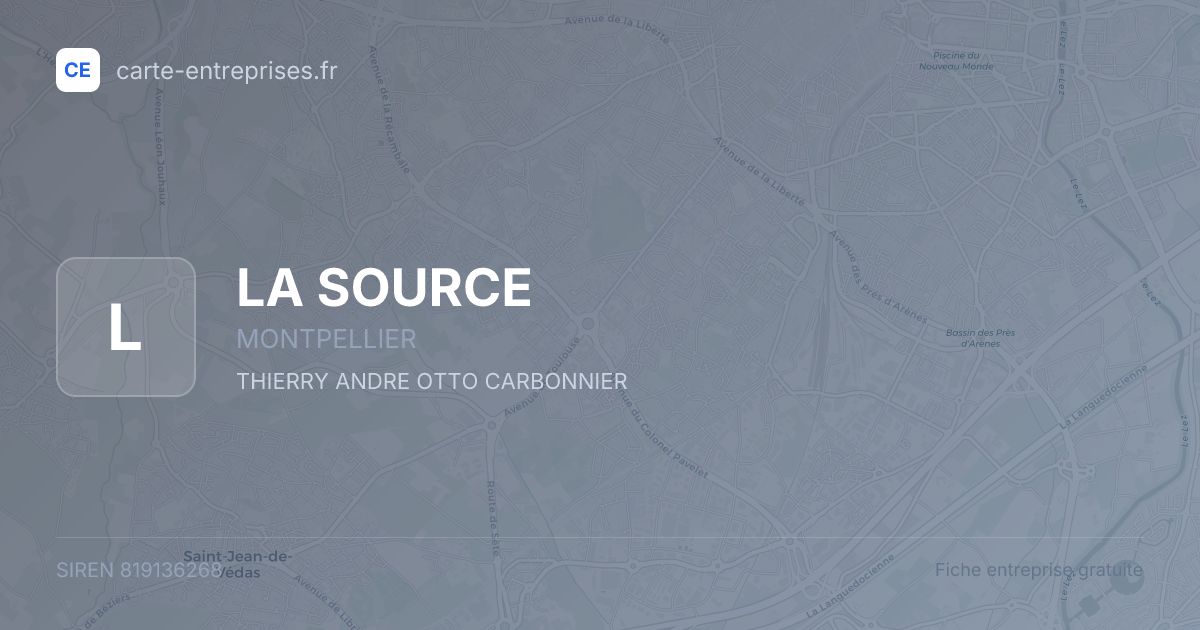 LA SOURCE — 819136268 — fiche entreprise