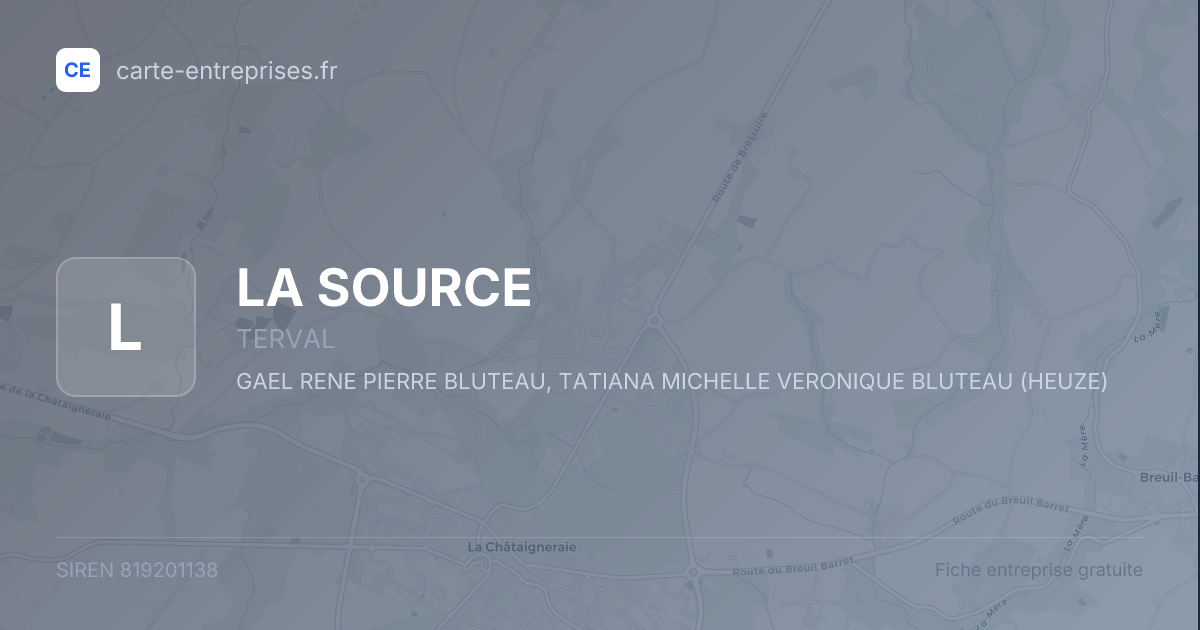 LA SOURCE — 819201138 — fiche entreprise