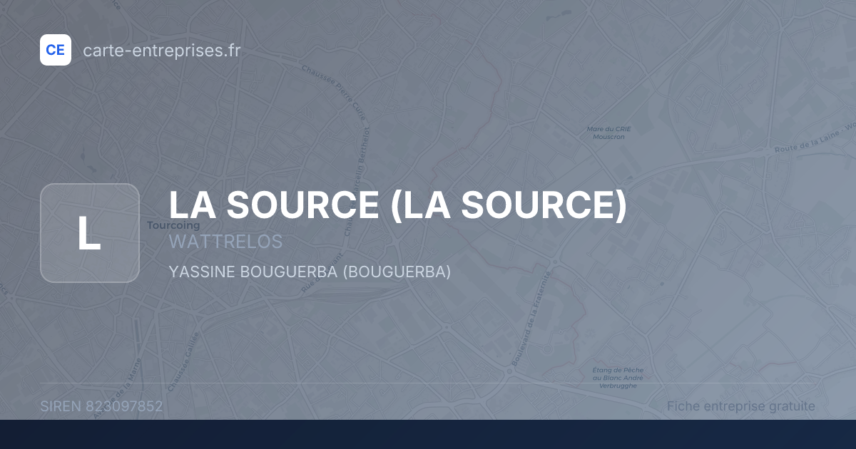 LA SOURCE — 823097852 — fiche entreprise