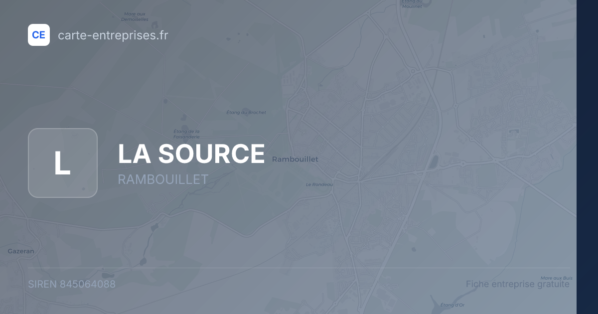 LA SOURCE — 845064088 — fiche entreprise