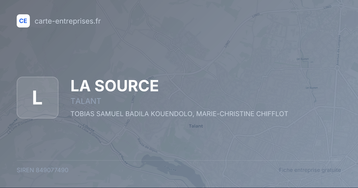 LA SOURCE — 849077490 — fiche entreprise