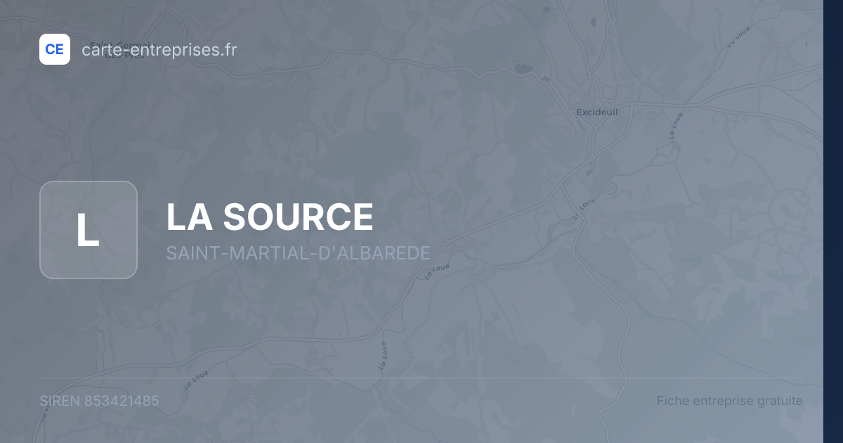 LA SOURCE — 853421485 — fiche entreprise