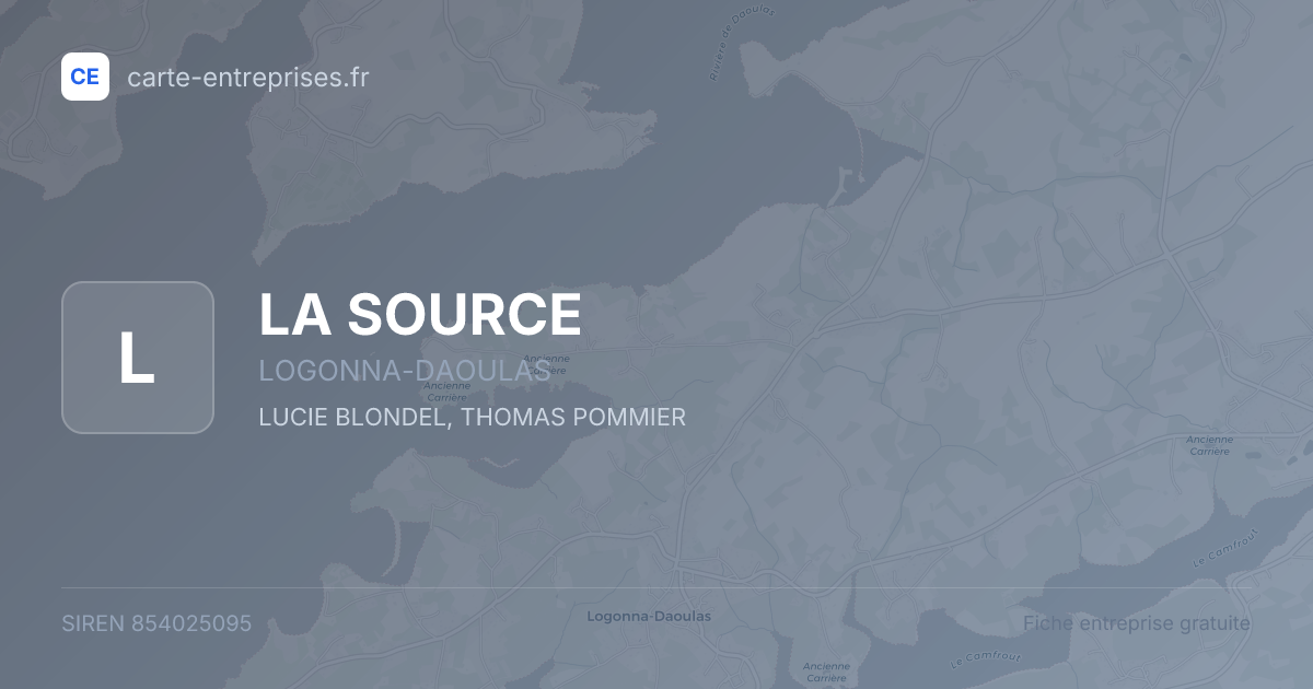 LA SOURCE — 854025095 — fiche entreprise