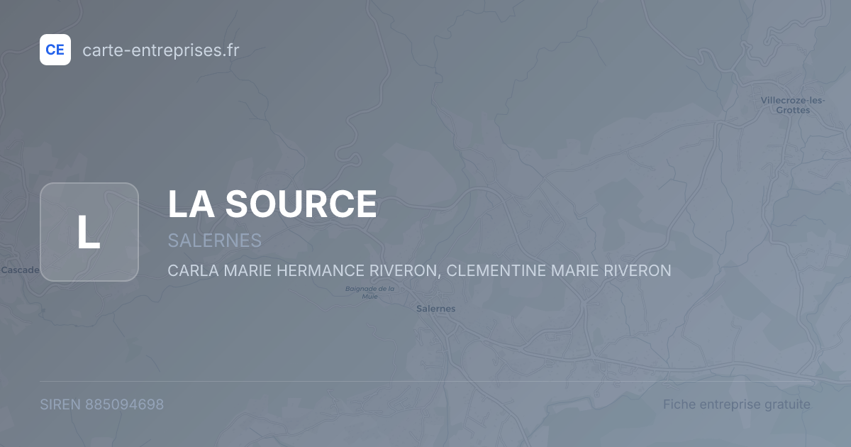 LA SOURCE — 885094698 — fiche entreprise