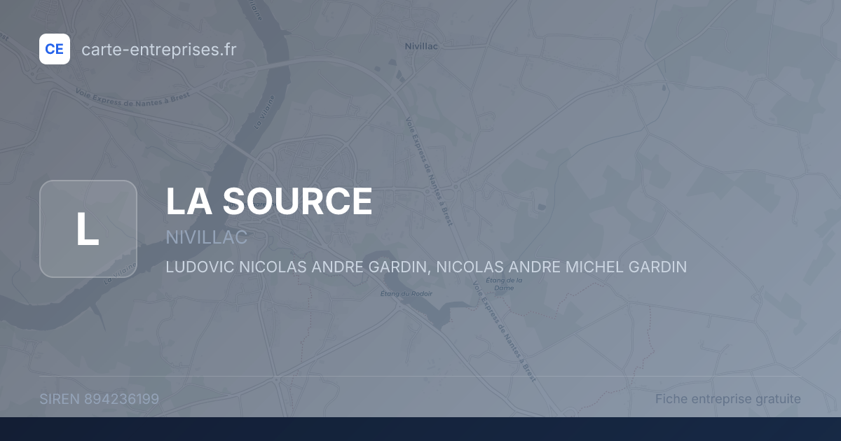 LA SOURCE — 894236199 — fiche entreprise