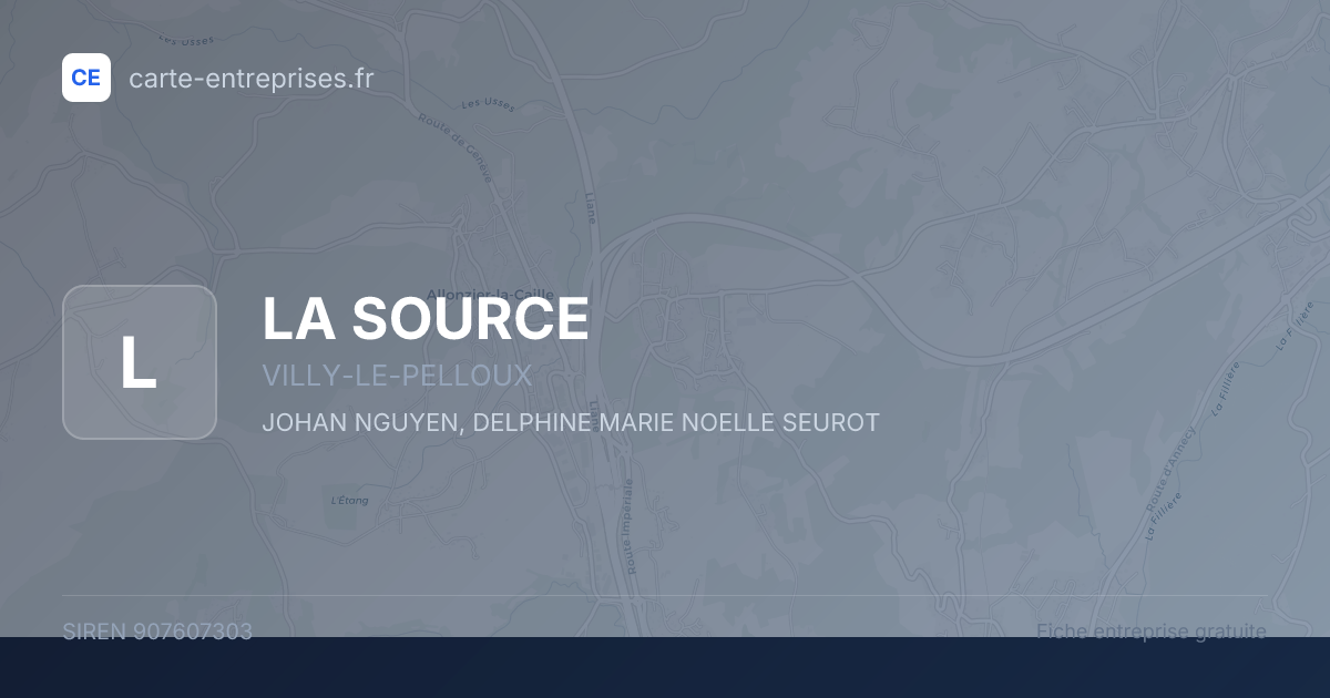 LA SOURCE — 907607303 — fiche entreprise
