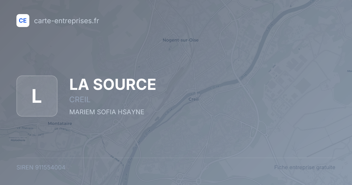 LA SOURCE — 911554004 — fiche entreprise