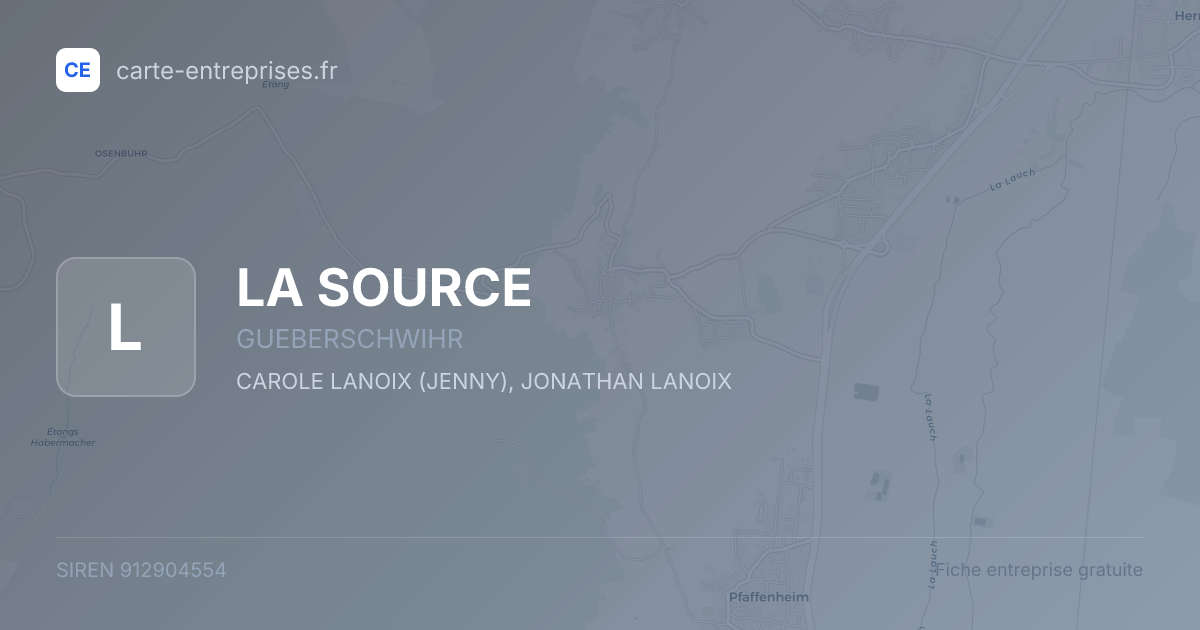 LA SOURCE — 912904554 — fiche entreprise