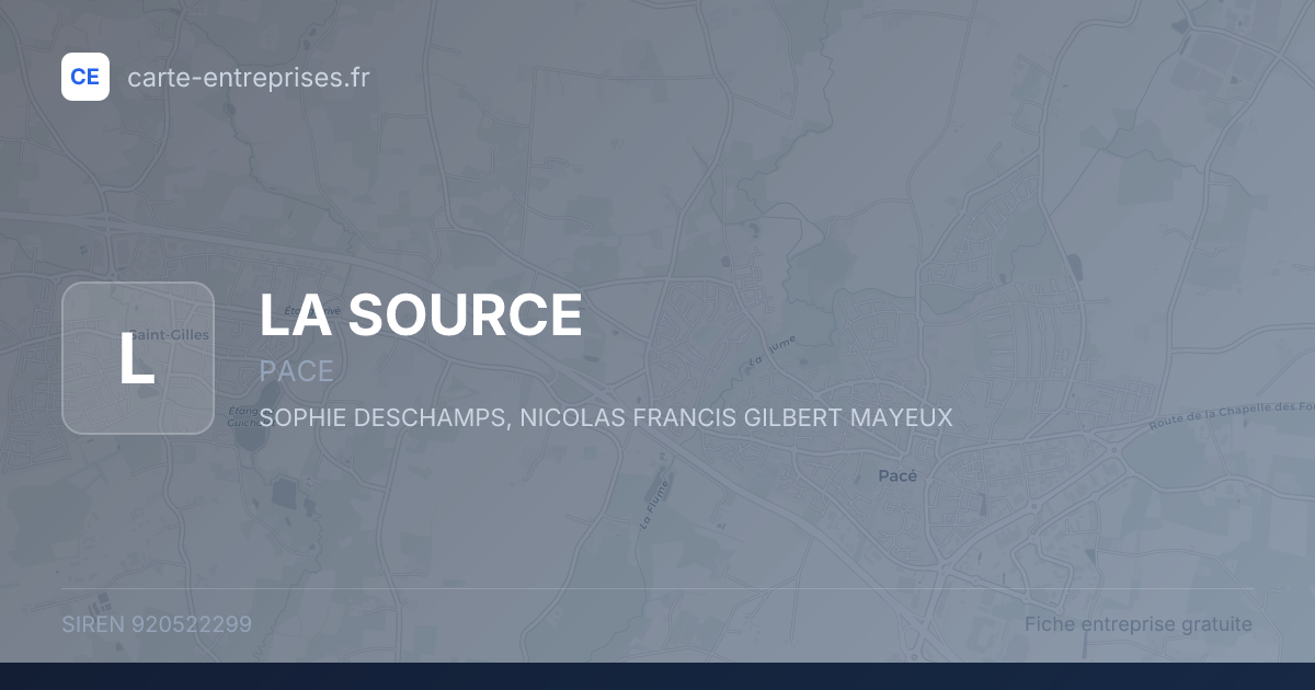 LA SOURCE — 920522299 — fiche entreprise