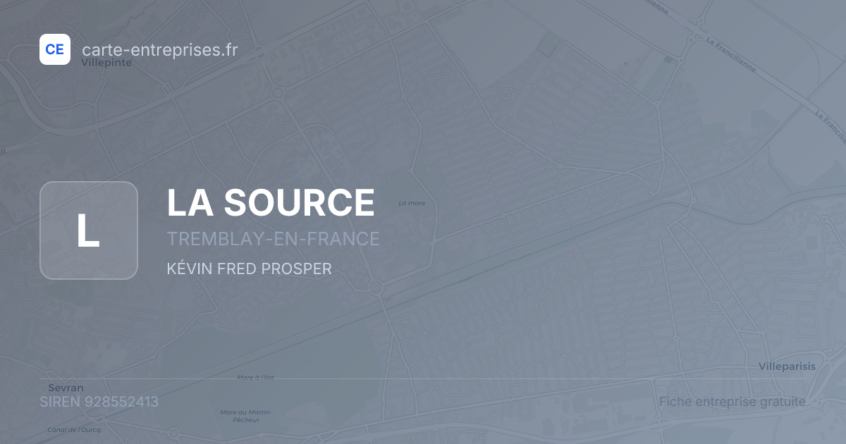 LA SOURCE — 928552413 — fiche entreprise