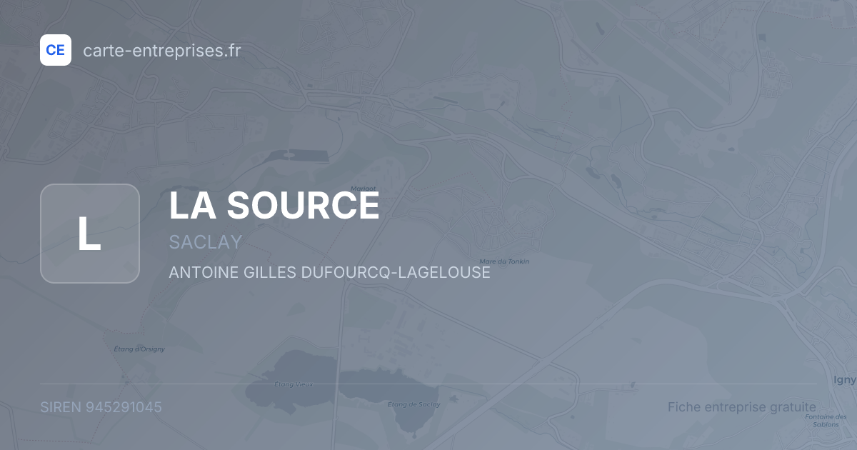 LA SOURCE — 945291045 — fiche entreprise