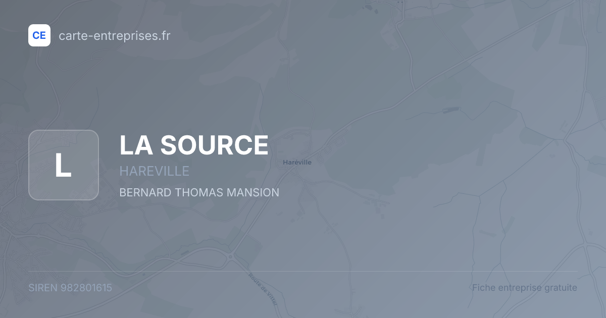 LA SOURCE — 982801615 — fiche entreprise