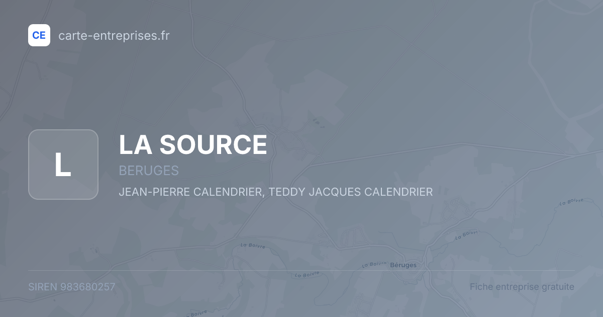 LA SOURCE — 983680257 — fiche entreprise