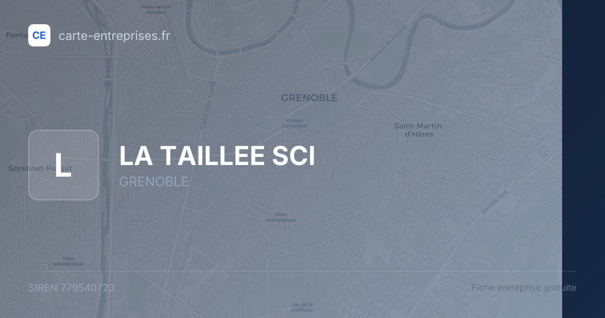 LA TAILLEE SCI — 779540723 — fiche entreprise