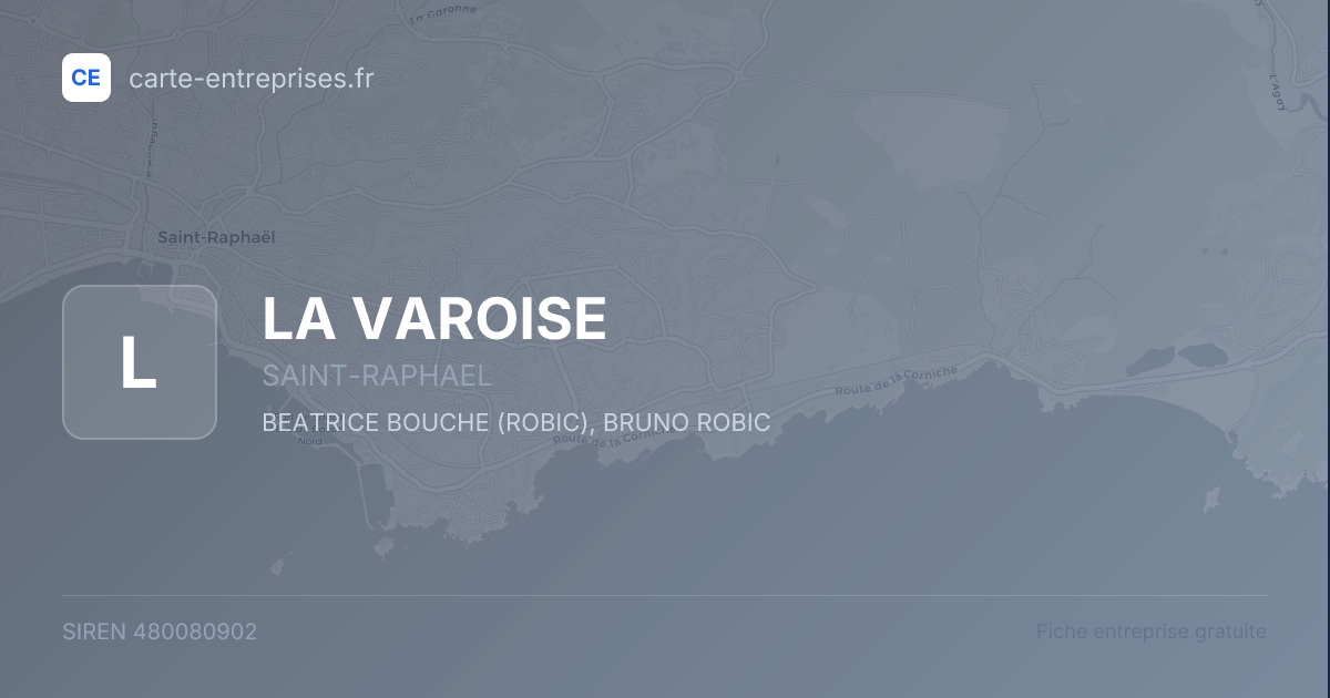 LA VAROISE — 480080902 — fiche entreprise