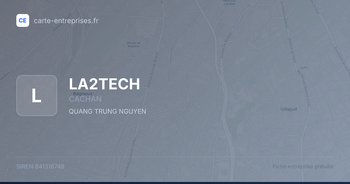 LA2TECH — 841316748 — fiche entreprise