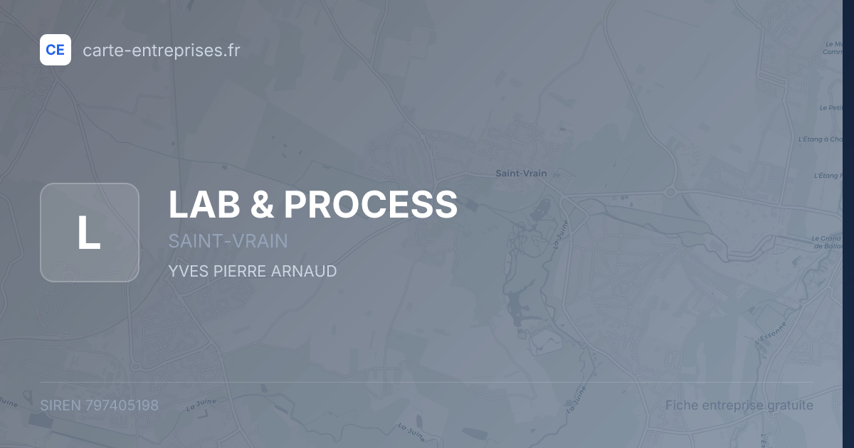 LAB & PROCESS — 797405198 — fiche entreprise