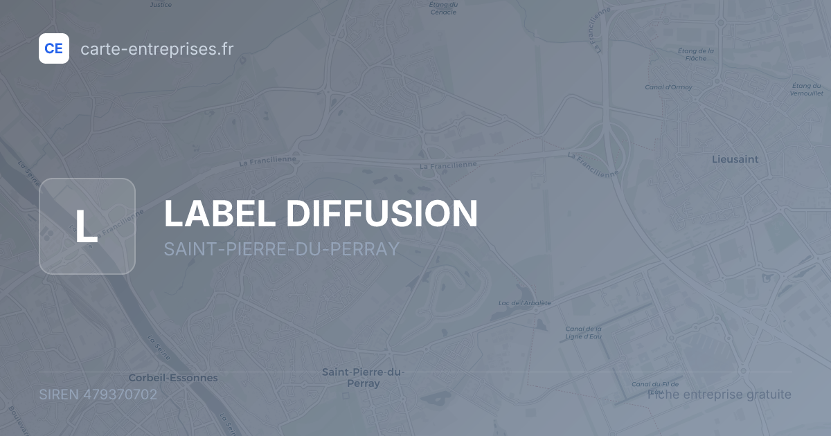 LABEL DIFFUSION — 479370702 — fiche entreprise