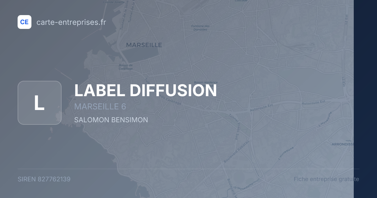 LABEL DIFFUSION — 827762139 — fiche entreprise